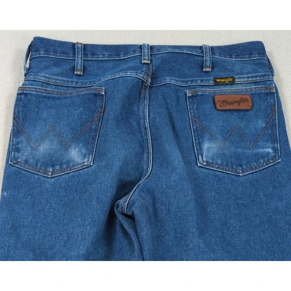 Wrangler Jeans Mens 32x30 Blue Cowboy Cut Western‎ Rancher Rodeo Faded